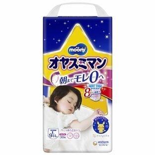 オヤスミマン L (9~14kg) 女の子 30枚[夜用パンツ]の画像