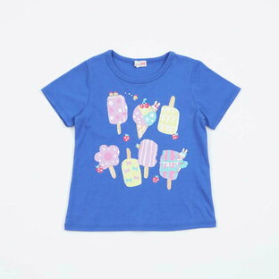 KP CAYA 虫除け アイスモチーフ半袖Tシャツ140 - ブルーの画像