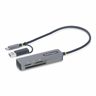 StarTech.com USBカードリーダー／USB 3.0 Type-C Type-A接続／5Gbps／SD microSD CompactFlash対応／ドライバー不要／各種OS対応／マルチメモリーカード リーダーライター FCREADMICRO3V2の画像