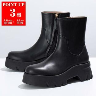 Gianvito Rossi ジャンヴィトロッシ アンクルブーツ MONTEY G73297.20GOM.VGI レディース ショートブーツ レザー ラウンドトゥ 靴 NEROの画像