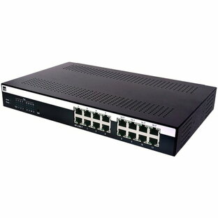 SAXA サクサ PoE対応 給電HUB 16ポート VLAN機能搭載 ブラック SAXA-SH016Rの画像