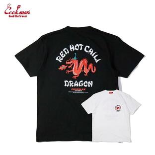 COOKMAN｜クックマン Tシャツ Chili Dragon（ユニセックス） ドラゴン チリ 半袖 2カラー │ブラック or ホワイト│の画像