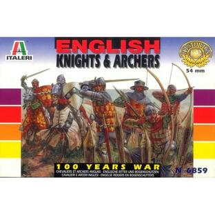 イタレリ 100年戦争 イギリス騎士と射手 1／32 【IT6859】 (プラモデル) 【再販】おもちゃ プラモデルの画像