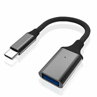 OTG ケーブル USB C 変換 アダプタ 17CM タイプC USB 変換 USBホスト変換アダプタ usb変換アダプター type-c 5Gbps高速データ転送 Type-C USBホストケーブル Android スマートフォン タブレット カードリーダー Type-C端末とType-A機器接続 ブラックの画像