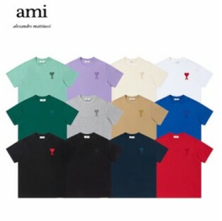 AMI PARIS アミパリ AMI DE COEUR アミ ドゥ クール カットソー Tシャツ ユニセックス 半袖 メンズ レディース カジュアル カップル コッの画像