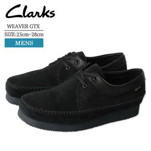 クラークス CLARKS 26171486 WEAVER GTX ウィーバー GTX メンズ モカシンシューズ シューズ 靴 ドレスシューズ レースアップシューズ Black Suede 秋冬の画像