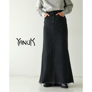 ヤヌーク YANUK マキシ Aライン スカート Maxi ALine skirt デニム レディース 2024秋冬 57142302の画像