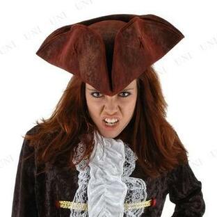 コスプレ 仮装 海賊ヤクザ パイレーツハット レッド 衣装 ハロウィン パーティーグッズの画像