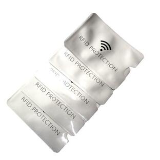 スキミング防止 5枚セット カードケース 財布 バッグ 磁気 飛行機 空港 RFID 旅行 海外旅行 キャッシュ 通帳 ICチップ (S14)の画像