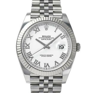 ロレックス ROLEX デイトジャスト 41 126334 ホワイトローマ文字盤 新品 腕時計 メンズの画像