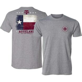 グレイトステイト (Great State) メンズ Tシャツ トップス Clothing Texas A&Amp;M Aggies Grey Washed Flag T-Shirtの画像