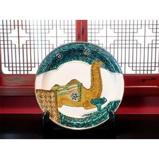 九谷焼飾皿 巨匠 北出不二雄 色絵旅路の画像