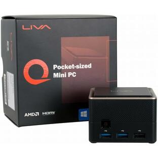 ECS ミニPC LIVA Q3 PLUS メモリ4GB ストレージ64GB プロセッサR1505G 最小クラス74mm筐体 超小型デスクトップパソコン LIVAQ3P-4/64-W10Pro(R1505G)の画像
