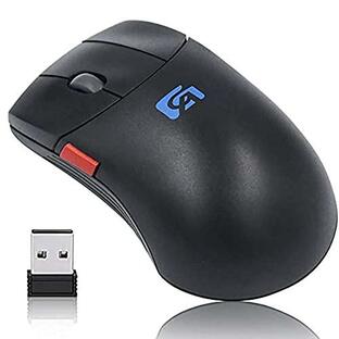 ワイヤレスマウス 無線マウス 5ボタン コンパクト USB充電式 小型 静音 2.4GHz 800/1200/1600DPI 高精度 持ち運び便利 マクロ定義ボタン 3DCG CAD CAMに最適 (ブの画像
