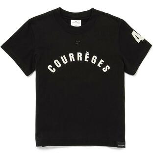 COURREGES Tシャツ AC ストレート プリンテッド Tシャツ ロゴ 半袖シャツ クルーネック ショートスリーブ 124JTS006 JS0112 9999の画像