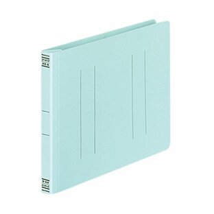 コクヨ ファイル フラットファイル 紙表紙 樹脂製とじ具 2穴 A5横 150枚収容 青 フ-V17Bの画像