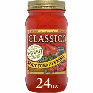 クラシコ スパイシートマト&バジルスパゲッティパスタソース(24オンス瓶) Classico Spicy Tomato & Basil Spaghetti Pasta Sauce (24 oz Jar)の画像
