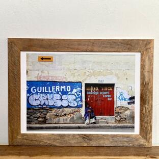 her「 南米 写真 」 A4 ポスター & 木製 ポスターフレーム 壁掛けの画像