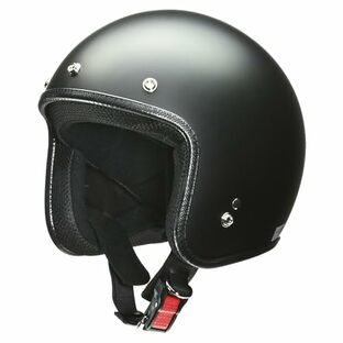 [リード工業] バイクヘルメット ジェット GRENVER ハーフマットブラック フリーサイズ -の画像