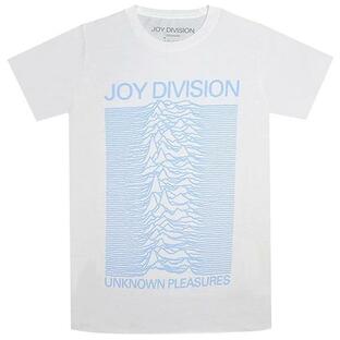 JOY DIVISION ジョイディヴィジョン Unknown Pleasures Blue On White Tシャツの画像