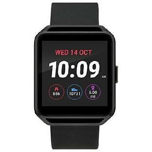 これ欲しかった！iConnect by Timex TW5M31200 Black Square Touchscreen Watch, Black Silicone Strap並行輸入の画像