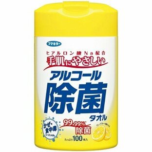 フマキラー アルコール除菌タオル 100枚入の画像