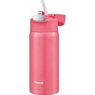 ピーコック 水筒 マグ ボトル ピンク 保温 保冷 0.4L ステンレス ボトル ストロータイプ APA-40 Pの画像