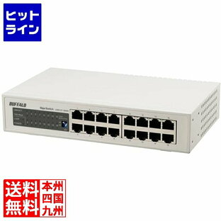 【9月18日感謝デー+SPU】 バッファロー Giga スイッチングHub 金属筺体/電源内蔵 16ポート LSW5-GT-16NSRの画像