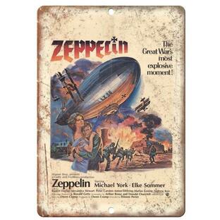 『ツェッペリン』Zeppelin 1971年 イギリス映画ポスター  アメリカ雑貨 メタルサイン ブリキ看板 金属 インテリア 20x30cmの画像