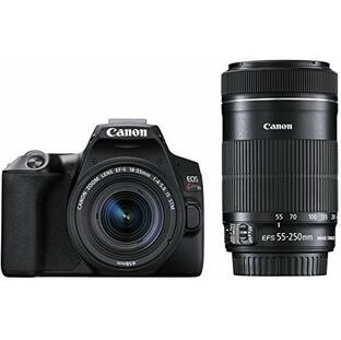 Canon デジタル一眼レフカメラ EOS Kiss X10 ダブルズームキット ブラック EOSKISSX10BK-WKITの画像