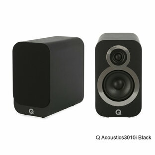 Q Acoustics【キューアコースティックス】3010i black パッシブスピーカー1ペア ブックシェルフ【正規品・新品】の画像