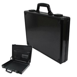 アタッシュケース A3 A4 B5 アルミ 鍵付 軽量 ビジネスバッグ PCバッグ 貴重品保護 アルミアタッシュケース スーツケース ブラック WEIMALLの画像