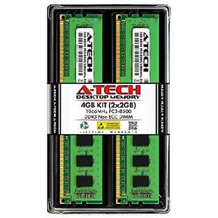 デル OptiPlex 780, 580, 380, XE 用 A-Tech 4GB RAM | DDR3 1066 MHz DIMM PC3-8500 UDIMMの画像