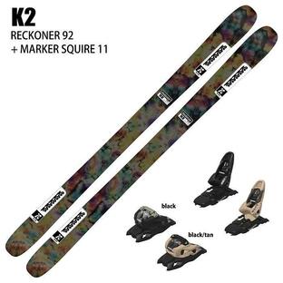 [スキー2点セット]ケーツー スキー板 2025 K2 RECKONER 92 + 25 MARKER SQUIRE 11 100mm ビンディングセット 24-25の画像