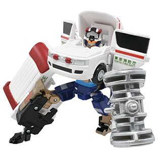 タカラトミー(TAKARA TOMY) トミカ ジョブレイバー JB03 メディブレイバーカスタム トヨタ ハイメディック救急車 ミニカー おもちゃ 3歳以上の画像