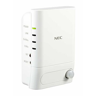 NEC Aterm Wi-Fi中継機 コンセント直挿し 人感センサー付き ライト点灯 Wi-Fi 5(11ac)2ストリーム対応 W1200EX-MSの画像