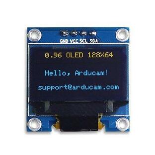 UCTRONICS 0.96インチ OLEDモジュール 12864 128x64 イエロー ブルー SSD1306 ドライバー I2C シリアル自己発光ディスプレイボード Arduino Raspberry Pi Pico用の画像