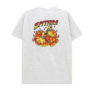SPITFIRE T-SHIRT スピットファイヤー Tシャツ HELL HOUNDS 2 ASH スケートボード スケボーの画像