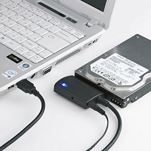 サンワサプライ(Sanwa Supply) SATA-USB3.0変換ケーブル HDD/SSD/光学式ドライブ ケーブル長0.8m USB-CVIDE3の画像