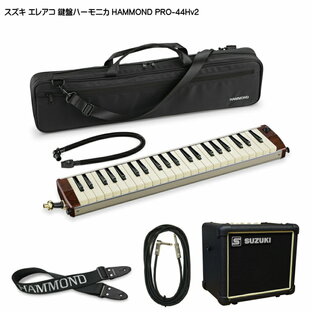 スズキ エレアコ鍵盤ハーモニカ HAMMOND PRO-44Hv2 ストラップ/ケーブル/アンプ付 SUZUKIの画像