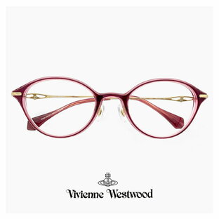 ヴィヴィアン ウエストウッド メガネ レディース 40-0007 c02 49mm Vivienne Westwood 眼鏡 女性 [ 度付き,ダテ眼鏡,クリアサングラス,老眼鏡 として対応可能な UVカット レンズ 付き ] 40-0007 ブランド オーバル 型 フレーム 赤縁 赤ぶち アジアンフィット モデルの画像