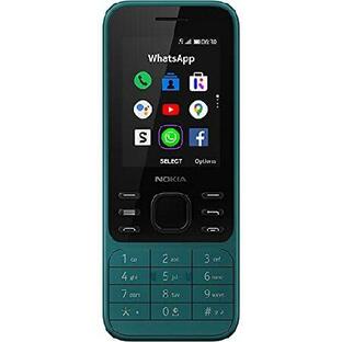 Nokia 6300 4G | Unlocked | Dual SIM | WiFi Hotspot | Social Apps | Google Maps and Assistant | Cyan Greenの画像