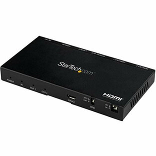 StarTech.com HDMI分配器/1入力2出力/4K60Hz HDMI 2.0対応スプリッター/スケーラー内蔵/3.5mmステレオミニ SPDIF 対応/EDID機能 ST122HD20Sの画像