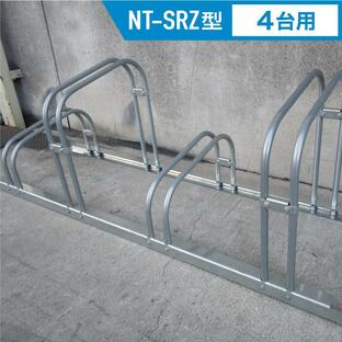前輪掛け式サイクルラック NT-SRZ型 4台用 [1set] #自転車スタンド 自転車ラック サイクルラック 自転車置き場 駐輪場 駐輪スペースの画像