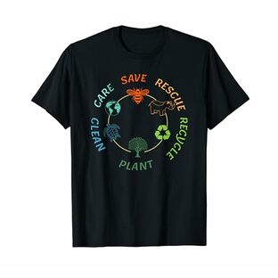 アースデイ 2024 セイブ ミツバチ レスキュー 動物 リサイクル プラスチック かわいい Tシャツの画像