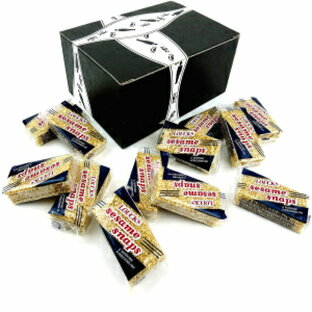 Loucks Sezme セサミスナップ、1.4 オンス、ブラックタイボックス入り (12 個パック) Loucks Sezme Sesame Snaps, 1.4 oz Packages in a BlackTie Box (Pack of 12)の画像