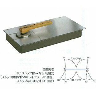 NEWSTAR フロアヒンジ A-1300 一般ドア用 中心吊り自由開きの画像