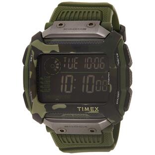 Timex メンズ コマンドショック 54mm クォーツ 樹脂ストラップ グリーン 24 カジュアルウォッチ (モデル:TW5M20400)の画像