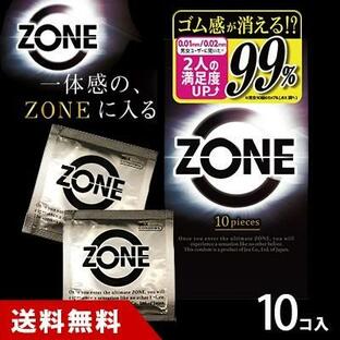 コンドー厶 zone 10個入 ZONE (ゾーン) コンドーム うすい スキン 避妊具 ジェクス (JEX) ラテックスの画像