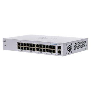 シスコシステムズ (Cisco) スイッチングハブ 24ポート ギガビット PoE 金属筐体 設定不要 静音ファンレス 国内正規代理店品 法人向け 制限付きライフタイム保証 CBS110-24T-JPの画像